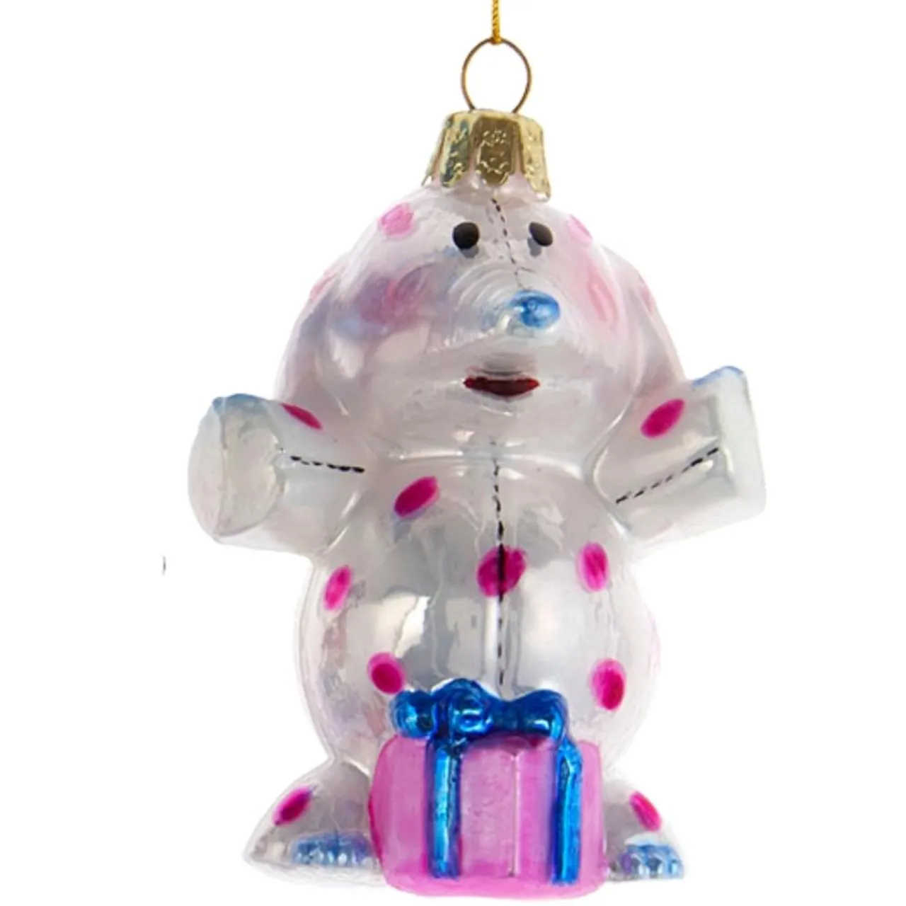Rudolph The Red Nose Reindeer® Glass Spotted Elephant Misfit Doll Toy Ornament<Kurt Adler Sale