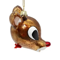 Rudolph The Red Nose Reindeer Head Ornament<Kurt Adler Discount