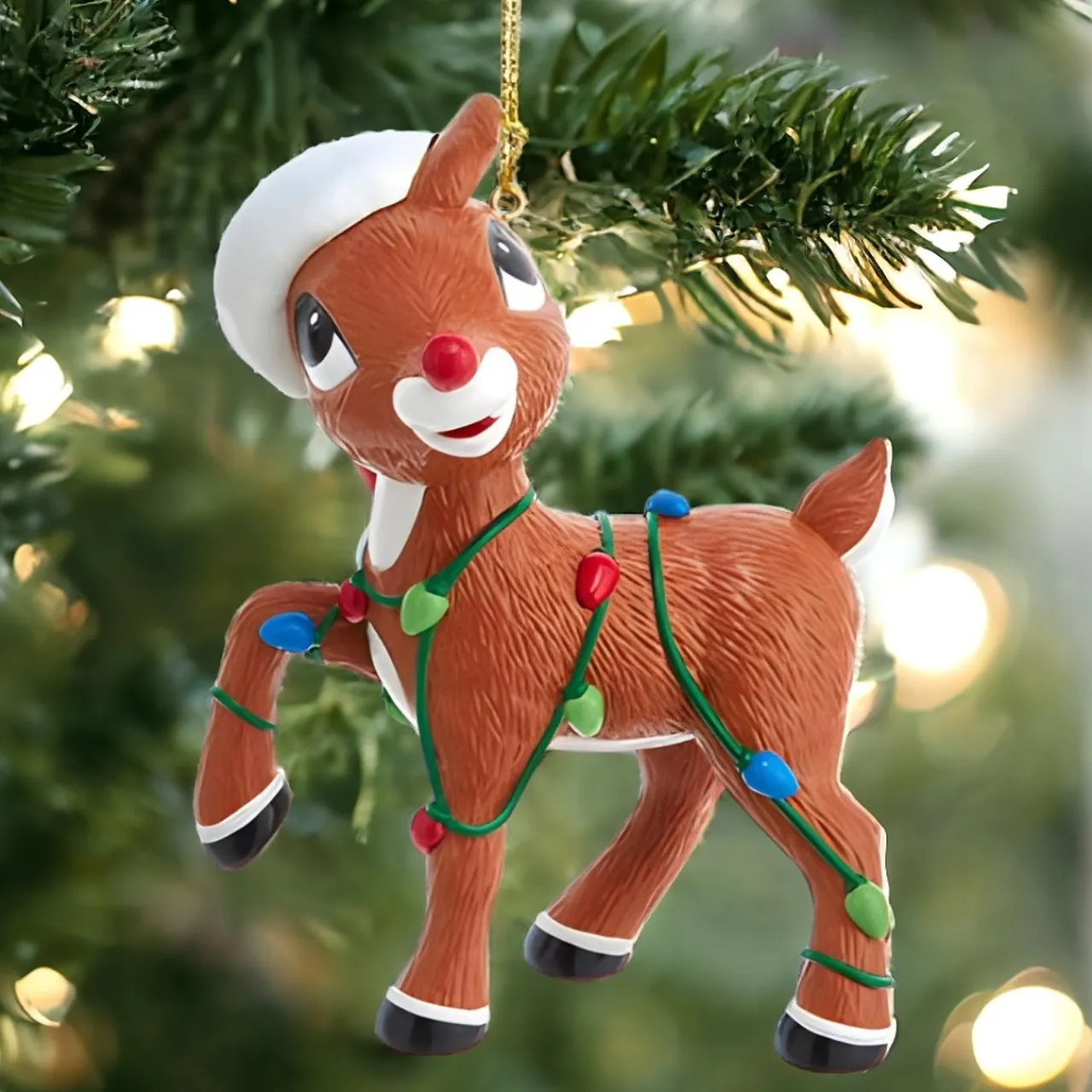 Rudolph With Lights Ornament<Kurt Adler Hot