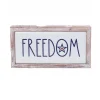Rustic Patriotic 'FREEDOM' Wooden Frame Metal Sign< Best