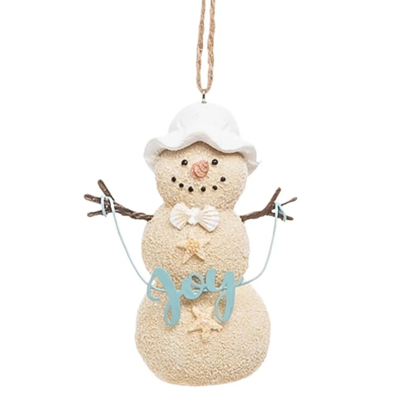 Sandy Snowman with White Hat Ornament< Online