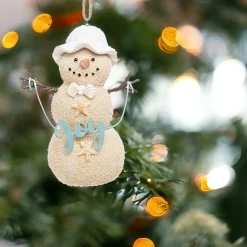 Sandy Snowman with White Hat Ornament< Online
