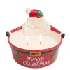 Santa Ceramic Bowl Candle - Merry Christmas Decor< Online