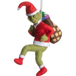 Santa Grinch Ornament | The Christmas Loft< New