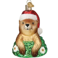 Santa Groundhog Ornament - The Christmas Loft<Old World Glass Discount