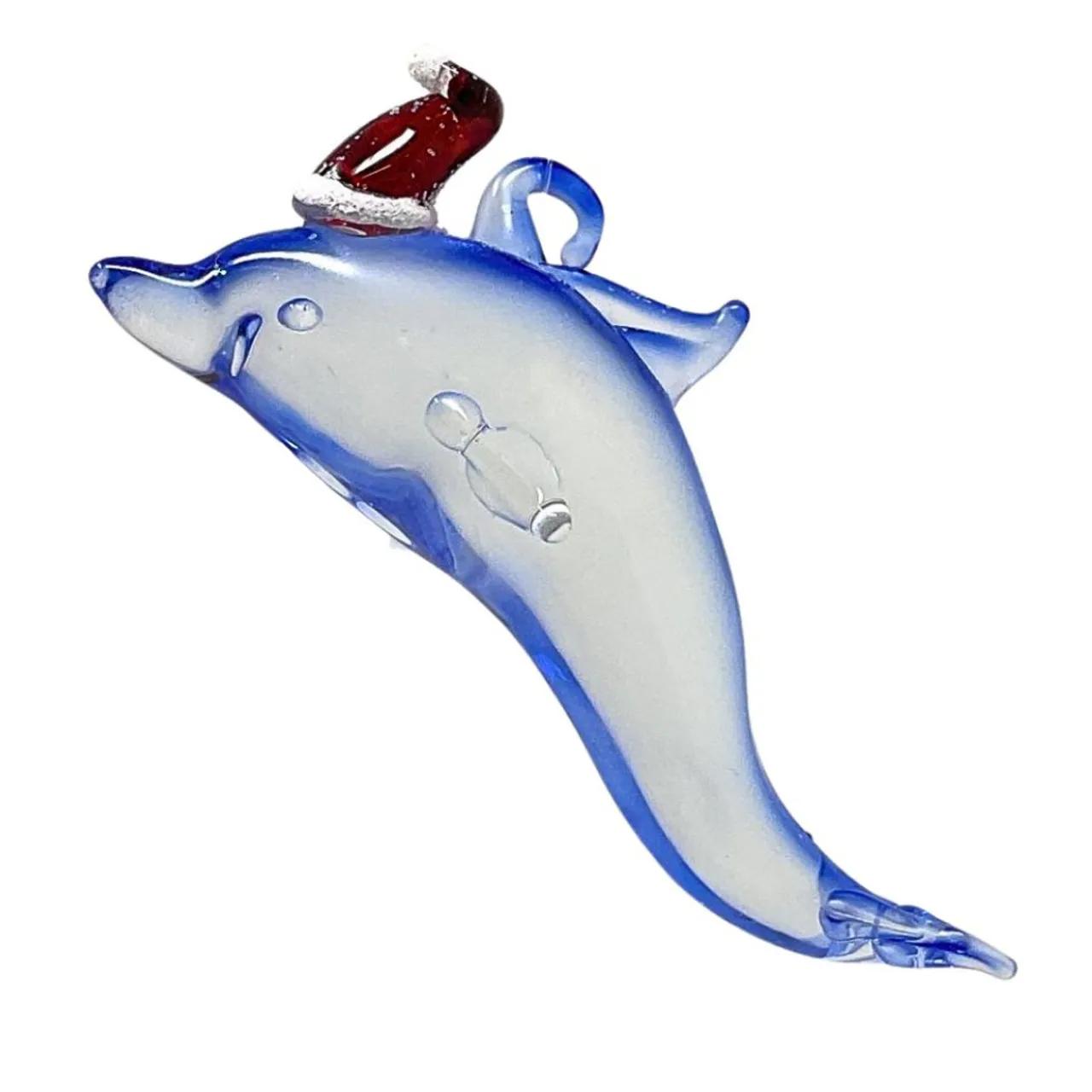 Santa Hat Dolphin with Tail Up Ornament< Online