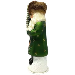 Santa in Fur Hat Candy Container< New