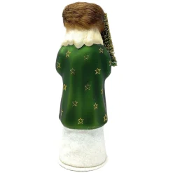 Santa in Fur Hat Candy Container< New