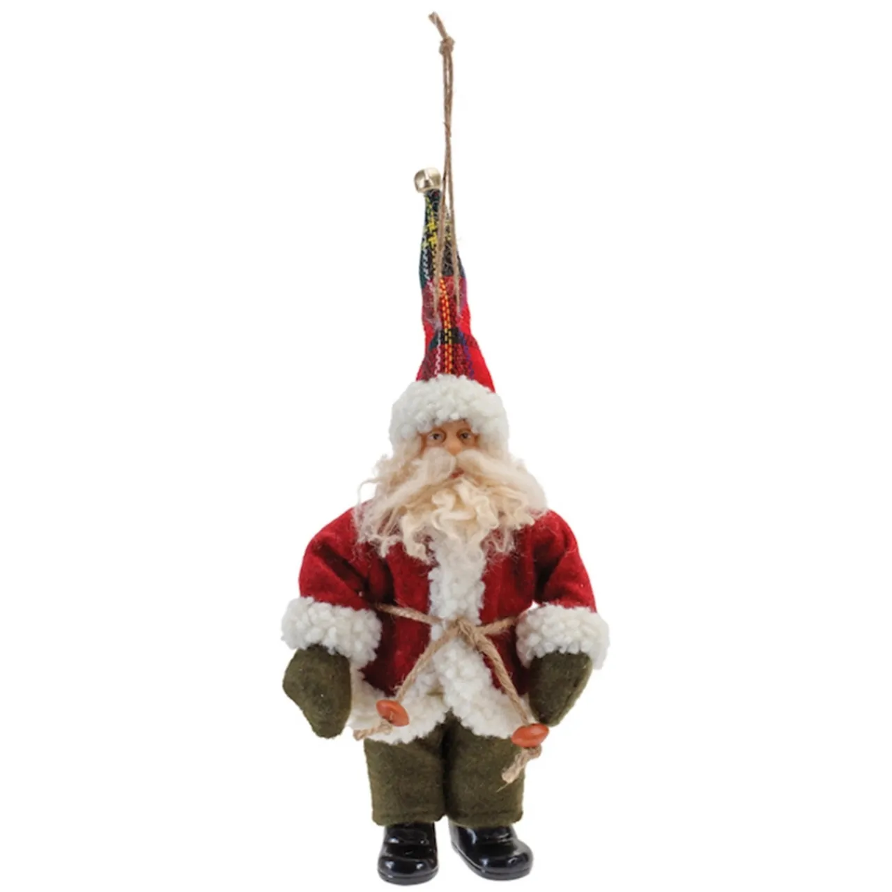 Santa in Green Pants Ornament< Clearance
