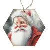 Santa Looking Left Ornament< Best