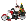 Santa on Motorcycle Chopper Christmas Ornament< Online