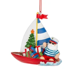 Santa Sailing Ornament< Discount