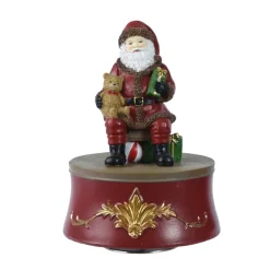 Santa With Gifts Music Box< New