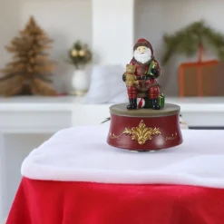 Santa With Gifts Music Box< New