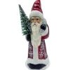 Santa with Silver Accents Candy Container< Outlet