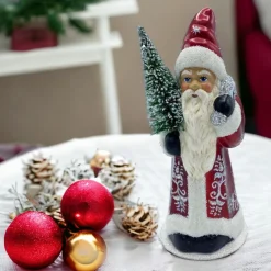 Santa with Silver Accents Candy Container< Outlet