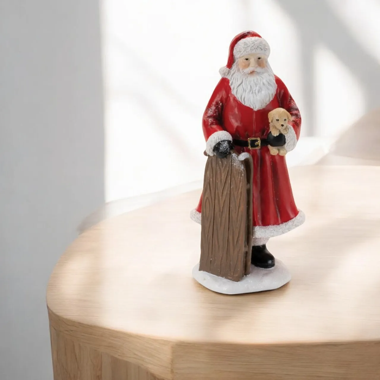 Santa with Sled Figurine< Clearance