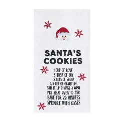 Santas Cookies Kitchen Towel< Outlet