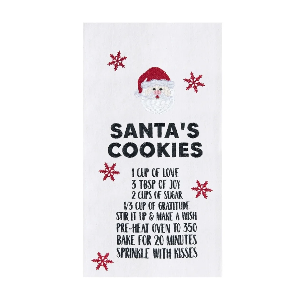 Santas Cookies Kitchen Towel< Outlet