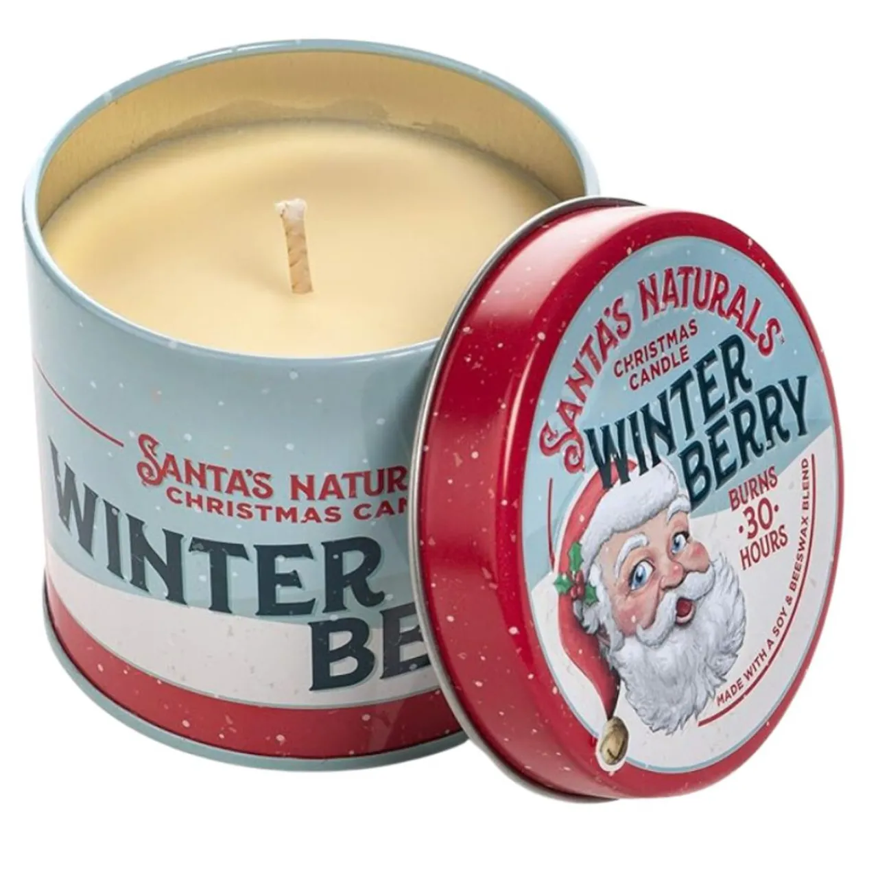Santas Natural Winter Berry Candle 9oz Tin< Online
