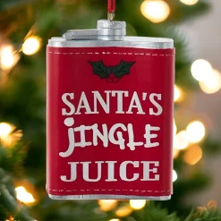Santa's Jingle Juice Flask Ornament<Kurt Adler Sale