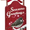 Seasons Greetings Sled Ornament< New