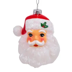 Shatterproof Santa Head Ornament<Kurt Adler New