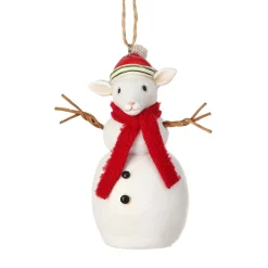 Sheep Snowman Ornament< Outlet