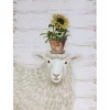 Sheep with Sunflower Pot Wall Art< Outlet
