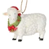 Sheep With Wreath Ornament< Sale