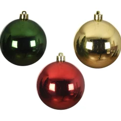 Shiny Christmas Colors Shatterproof Ornaments In Tube< New