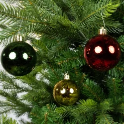 Shiny Christmas Colors Shatterproof Ornaments In Tube< New