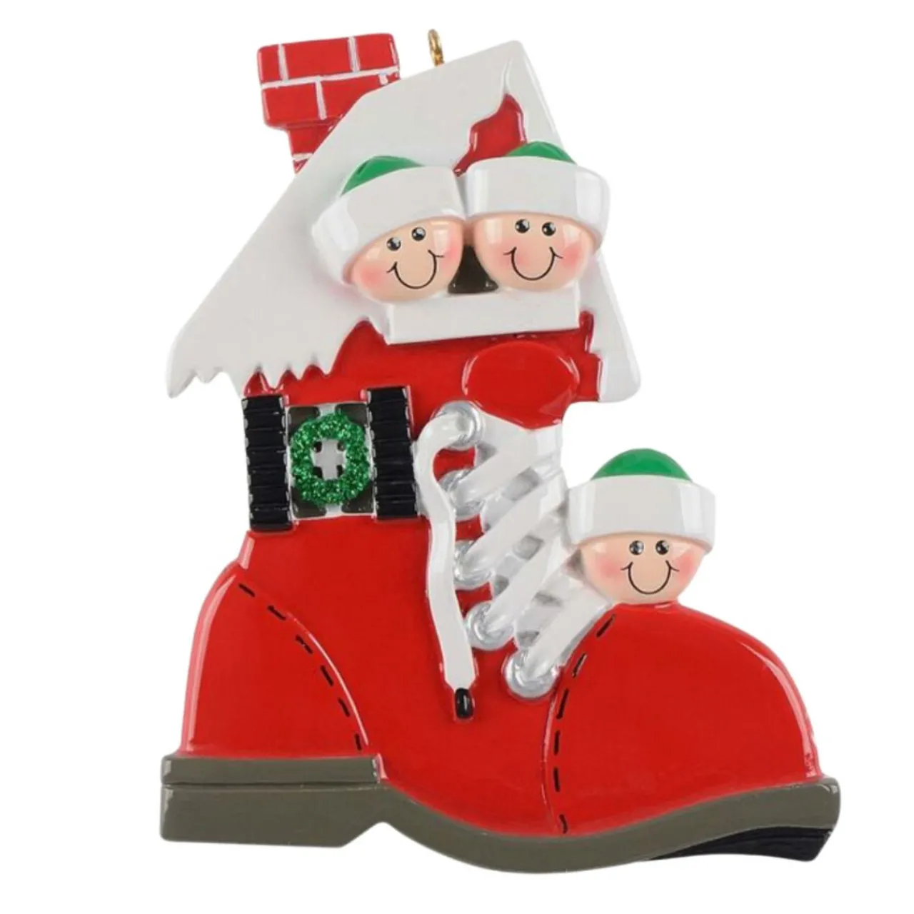 Shoe Family of 3 Personalized Ornament< Outlet