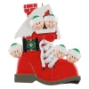 Shoe Family of 5 Personalized Ornament< Hot