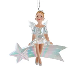 Shooting Star Fairy Ornament, 4" Resin, E0938<Kurt Adler Online