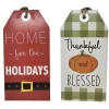 2 Sided Holiday Wooden Sign< Fashion