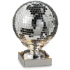 Silver Animated Spinning Disco Ball< Fashion