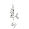 Silver Car Charm - Mermaid with Sea Charms< New