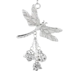 Silver Dragonfly Car Charm Ornament< Hot
