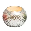 Silver Mercury Glass Candle - Winter Shimmer< Outlet