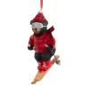 Skiing Bear With Knit Hat Ornament<Kurt Adler Clearance
