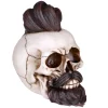 Skull With Hair And Beard Figurine< Discount