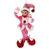 Small Fabric Pink Sweets Pixie Elf Ornament< Clearance