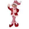 Small Fabric Red Sweets Pixie Elf Ornament< Outlet