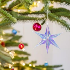 Small Iridescent Star Ornament< Best