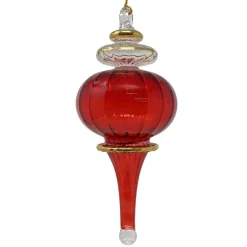 Small Red Classy Sphere Glass Ornament<Egyptian Museum Hot