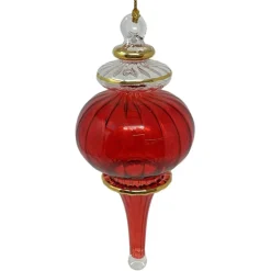 Small Red Classy Sphere Glass Ornament<Egyptian Museum Hot