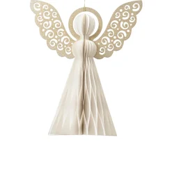Small White Paper Angel Ornament< New