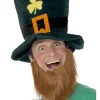 Smiffy's 38" Green and Yellow Leprechaun Unisex Adult Halloween Hat Costume Acce< New