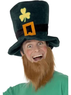 Smiffy's 38" Green and Yellow Leprechaun Unisex Adult Halloween Hat Costume Acce< New